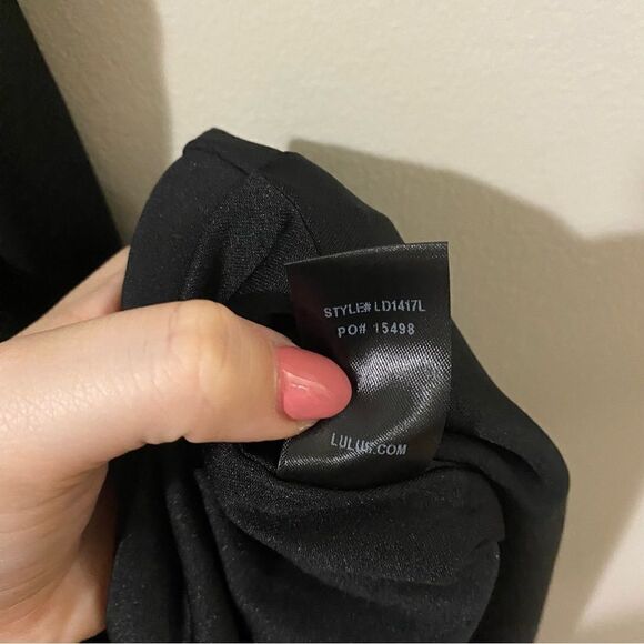 Lulu’s Play On Curves Black Backless Dress - Picture 12 of 12